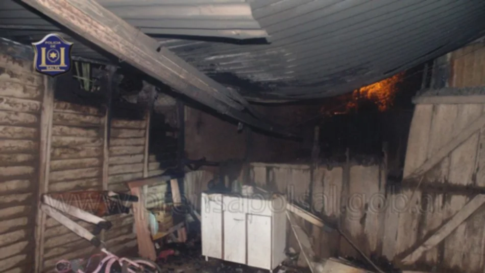 Un niño murió calcinado al incendiarse su casa