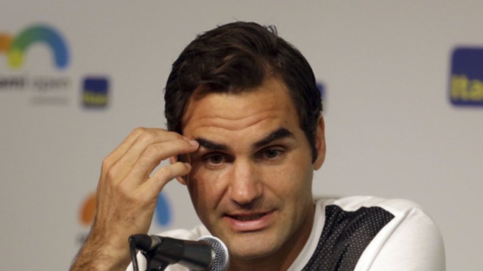 Por un virus estomacal Federer se bajó del duelo contra Del Potro
