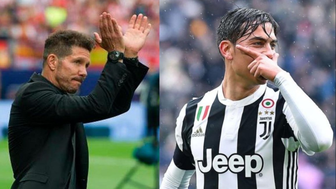 Simeone tentó a Dybala para jugar en Atlético Madrid 