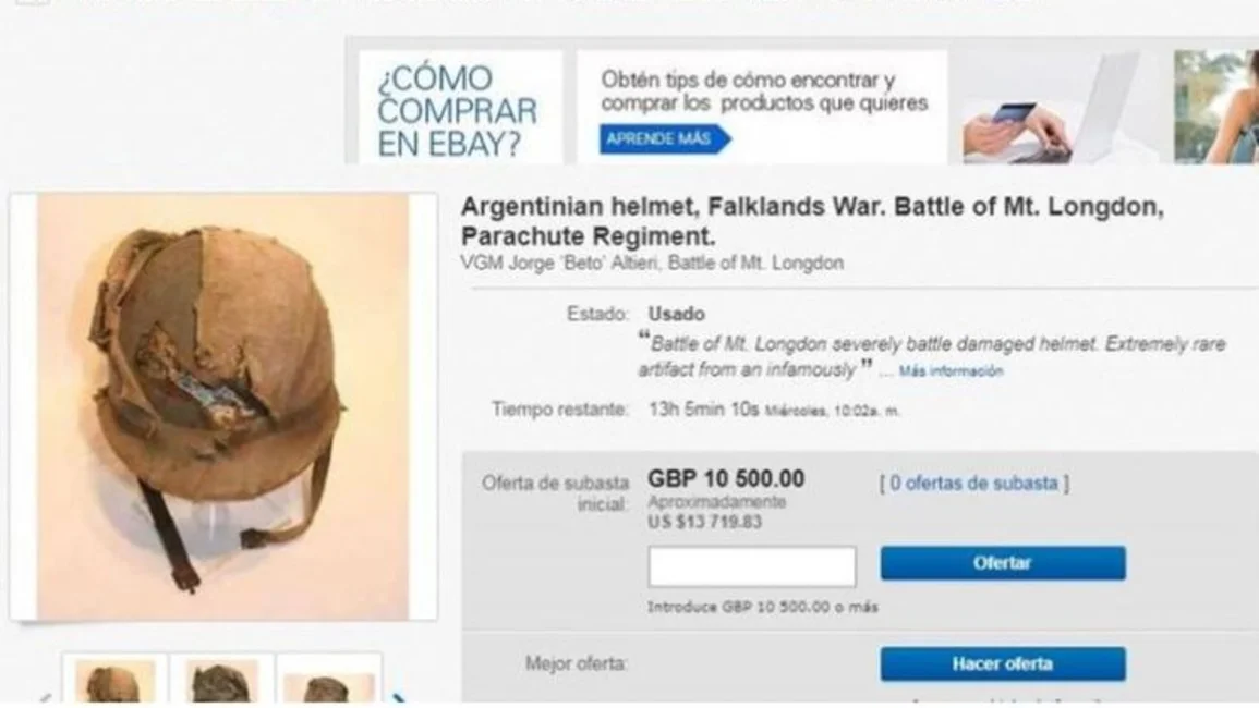 El veterano de Malvinas recuperará su casco gracias a un benefactor anónimo