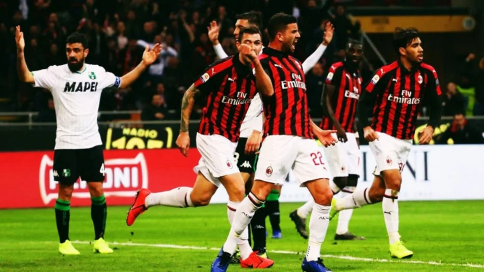 Milan ganó y desplazó del tercer lugar a Inter