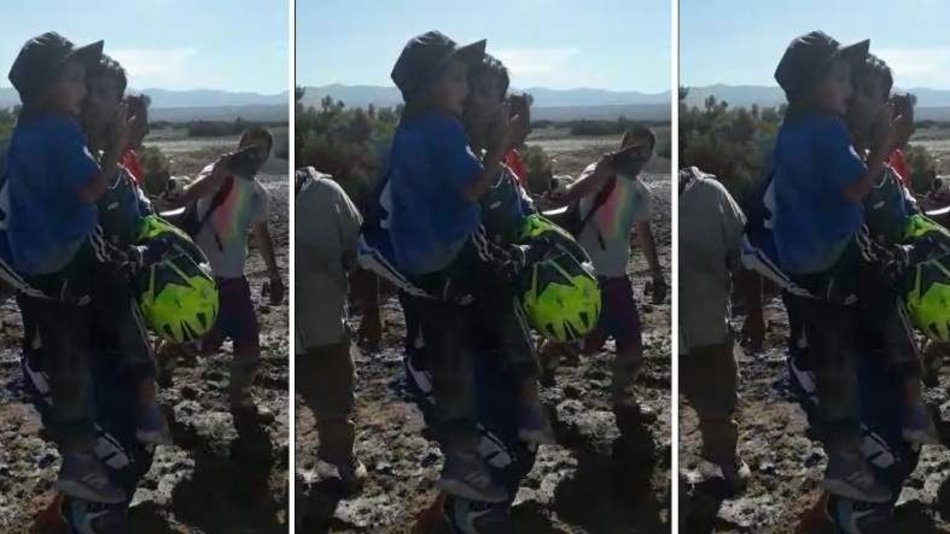 Milagro en San Juan: momento en el que encontraron a un niño perdido en el desierto. VIDEO