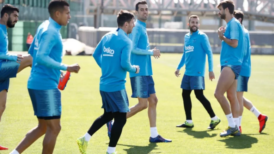Barcelona solo piensa en el derby