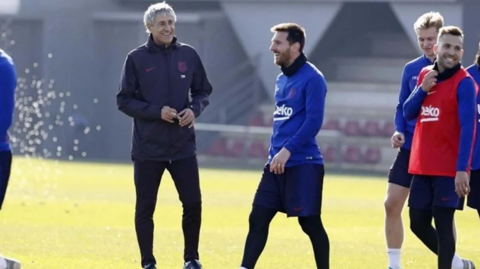  Setién: “Es normal la dependencia con Messi”