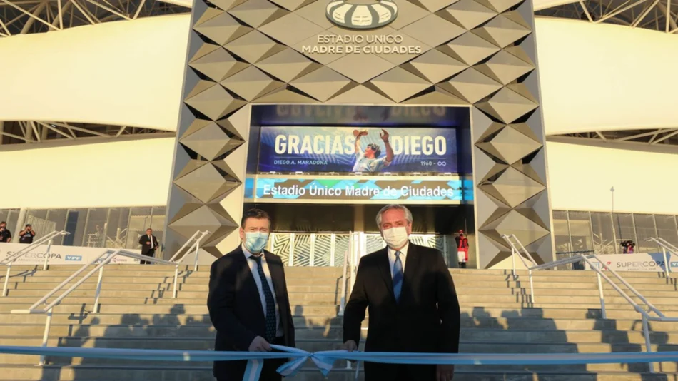 Fiesta santiagueña, folclore, color y “bendición” presidencial en la previa del River-Racing