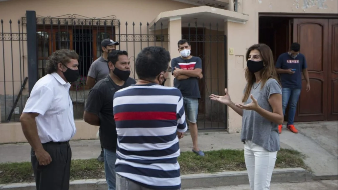 La intendenta recorrió obras en Villa Luján y 20 de Febrero