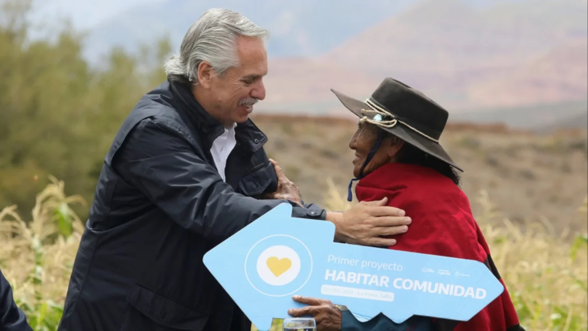 VIDEO. Eulogia Tapia le dedicó sus coplas al presidente Alberto Fernández