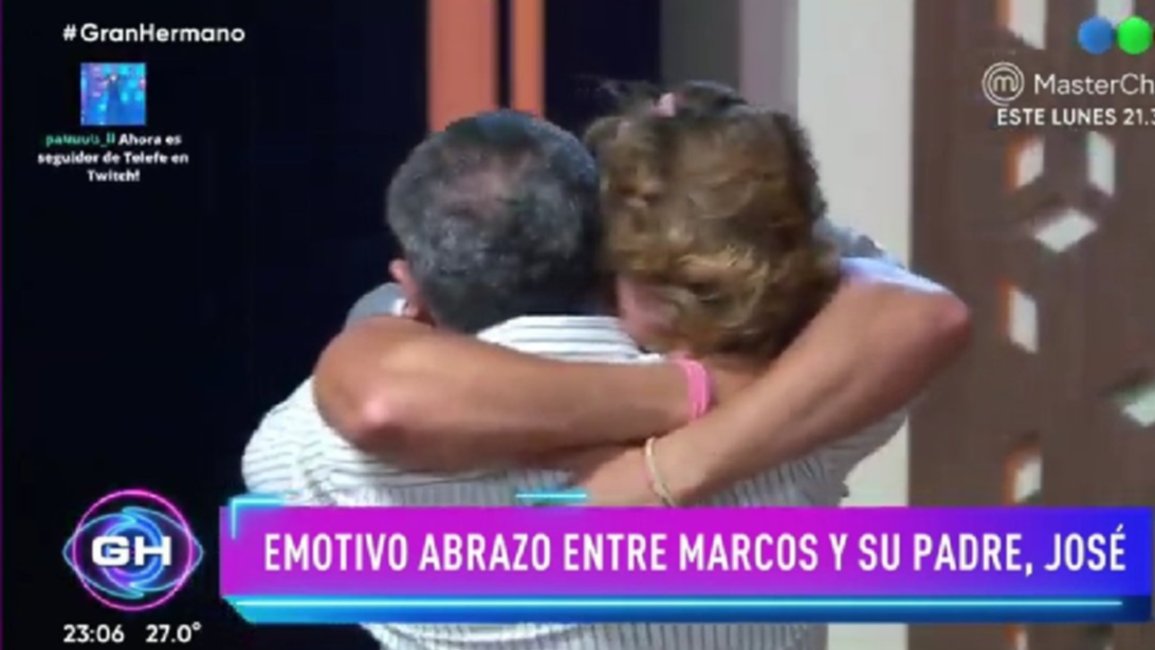 EMOCIÓN PURA. Así fue el encuentro entre Marcos y su papá en la casa de Gran Hermano 