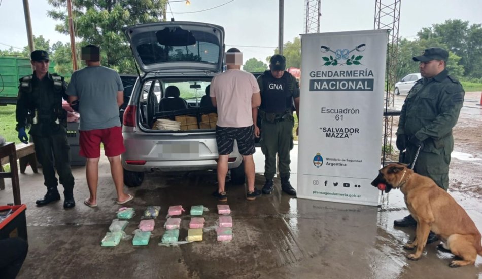 Un brasileño y un uruguayo detenidos en Salta con más de 17 kilos de cocaína