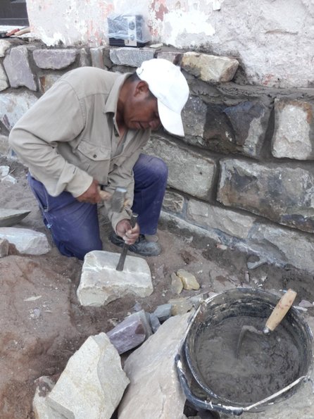 Obras para cambiar la fachada del edificio municipal de Tilcara