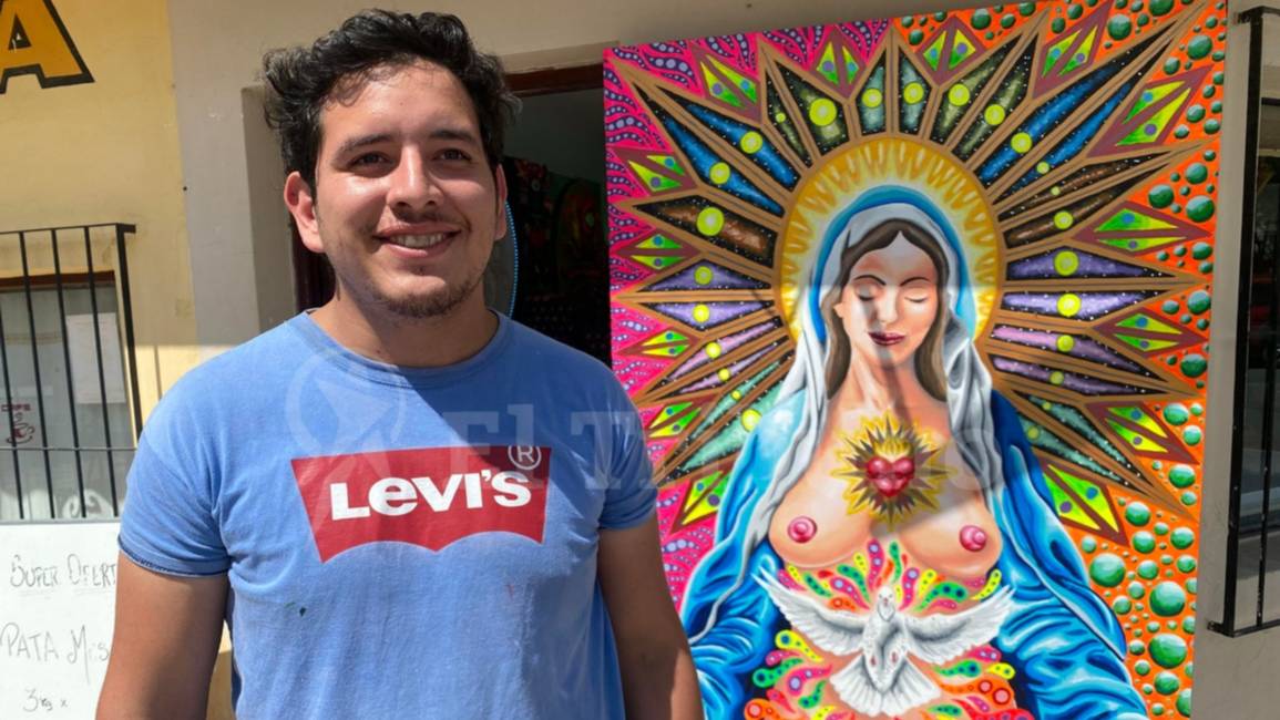 Campo Quijano: Polémica por un cuadro de la Virgen con los senos al aire