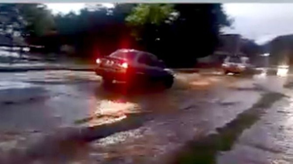 Se desató una lluvia torrencial en las primeras horas de la mañana