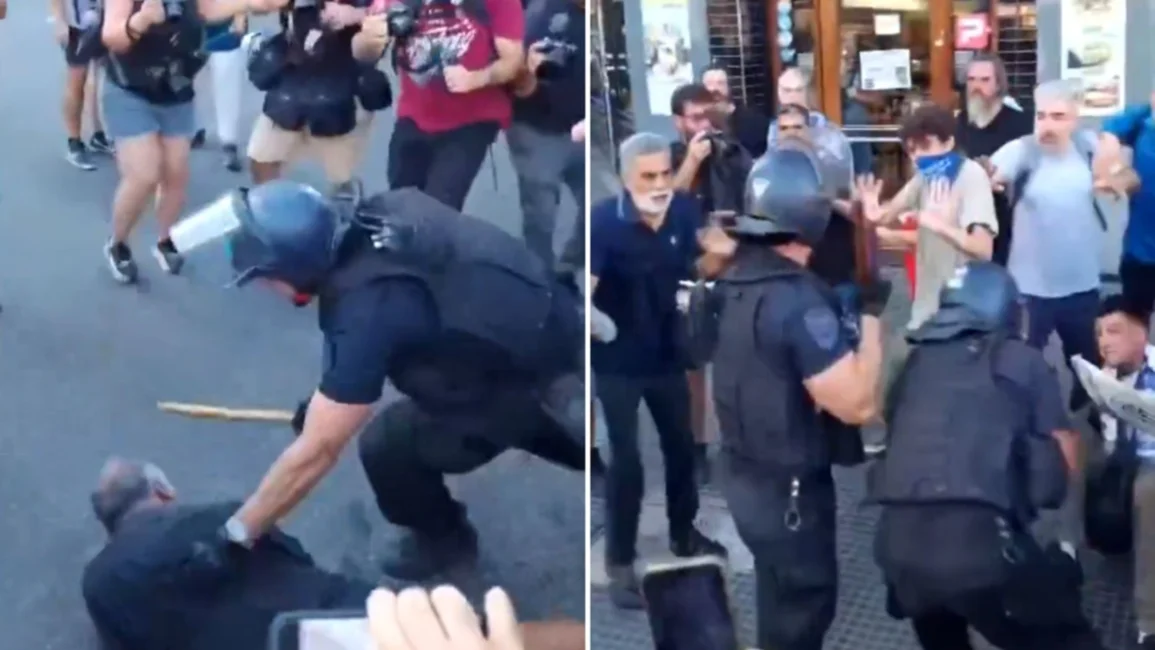 VIDEO. Manifestantes y fuerzas de seguridad se enfrentaron en la marcha por los jubilados