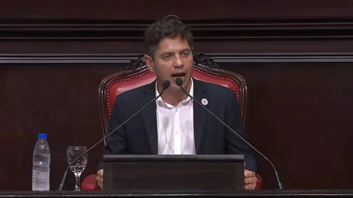 "Milei pretendió echarme por las redes sociales", dijo Kicillof en la apertura de la Asamblea Legislativa bonaerense 