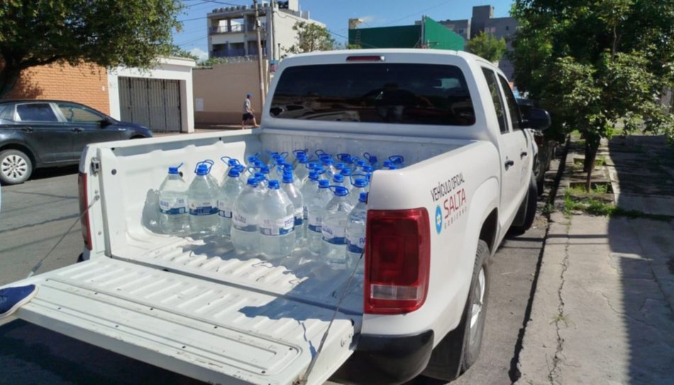 Asistencia aérea para los parajes de Campo Quijano afectados por la tormenta