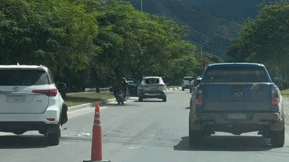 Fuerte choque en la ruta 28 camino a San Lorenzo: cómo ocurrió el accidente