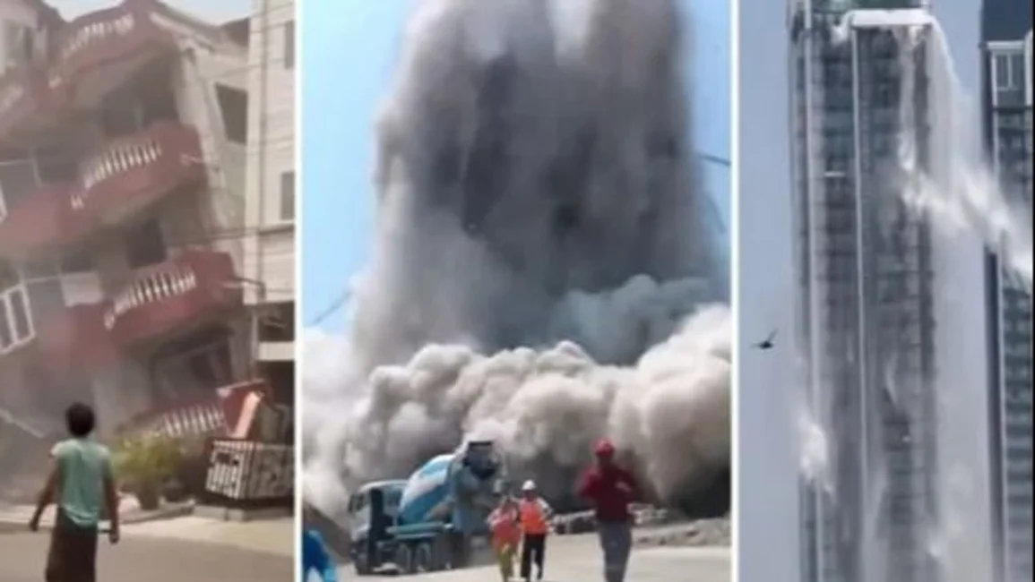 VIDEO. Terremoto de 7,7 sacude Myanmar y deja más de 20 muertos