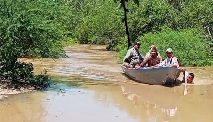 La crecida del río Bermejo llegó con fuerza al Chaco salteño 