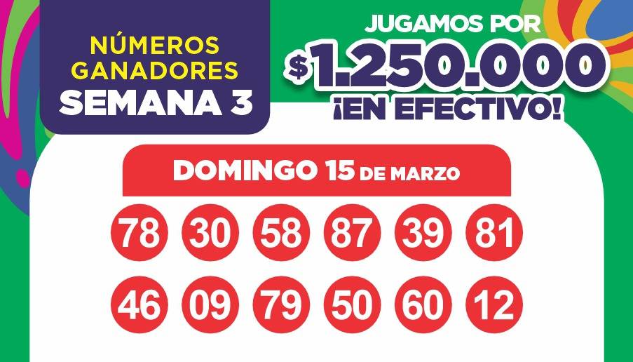 NÚMEROS DE LA SEMANA N° 3