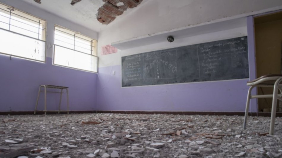 Educación ordenó demoler la losa de la escuela Bélgica | Escuelas en mal estado
