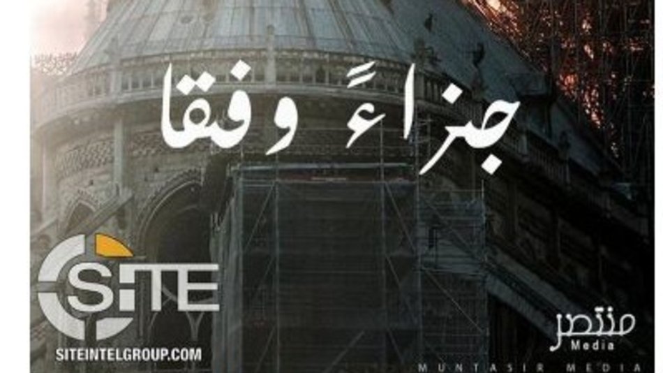 El ISIS celebró el incendio de la catedral de Notre Dame