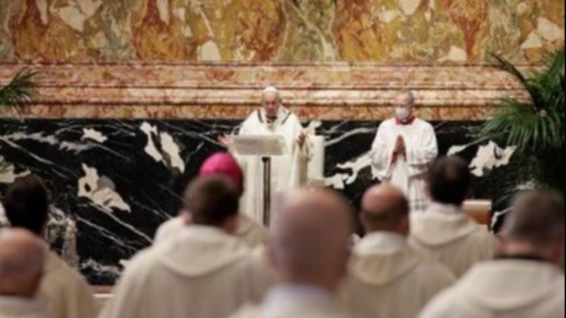 VIDEO | El papa Francisco renunció al lavado de pies del Jueves Santo