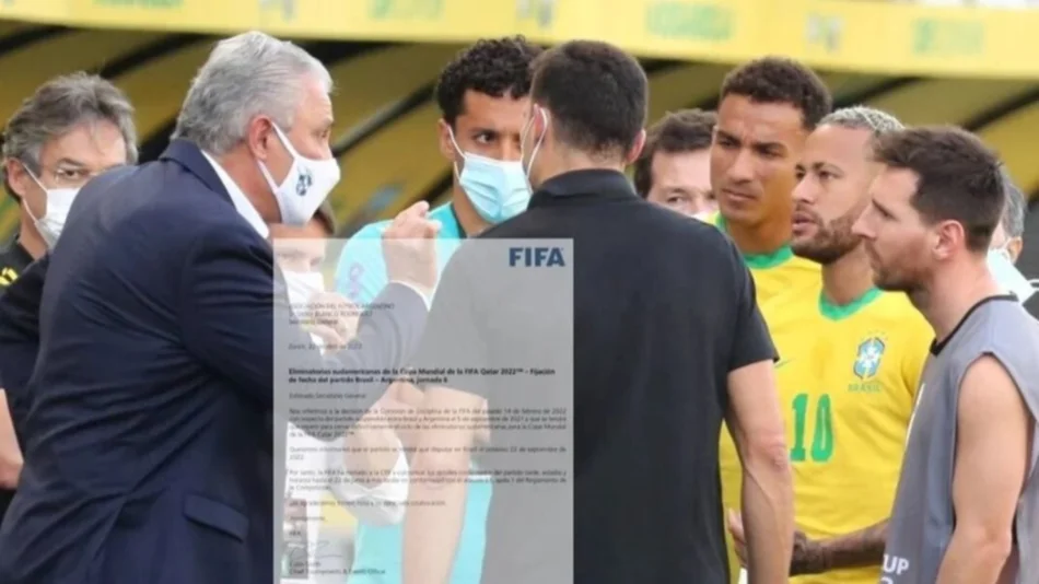 LA FIFA le puso fecha al partido suspendido entre Argentina y Brasil 