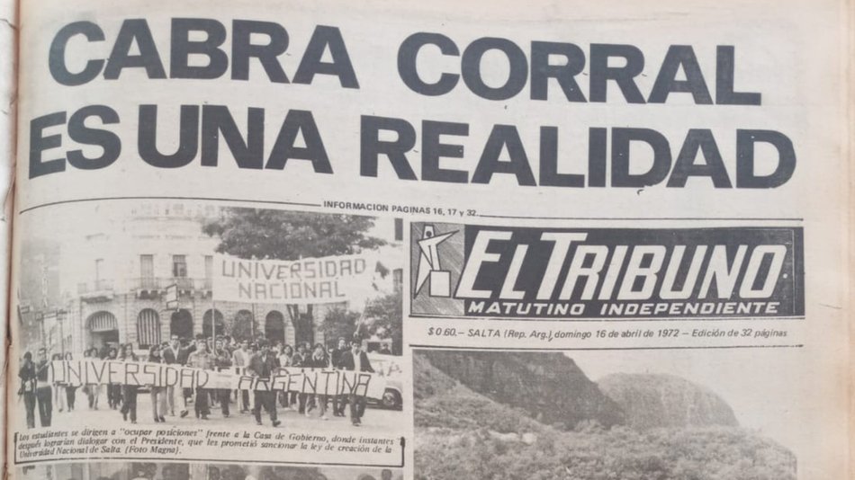 Toda historia que encierra el dique Cabra  Corral, al cumplirse sus Bodas de Oro 