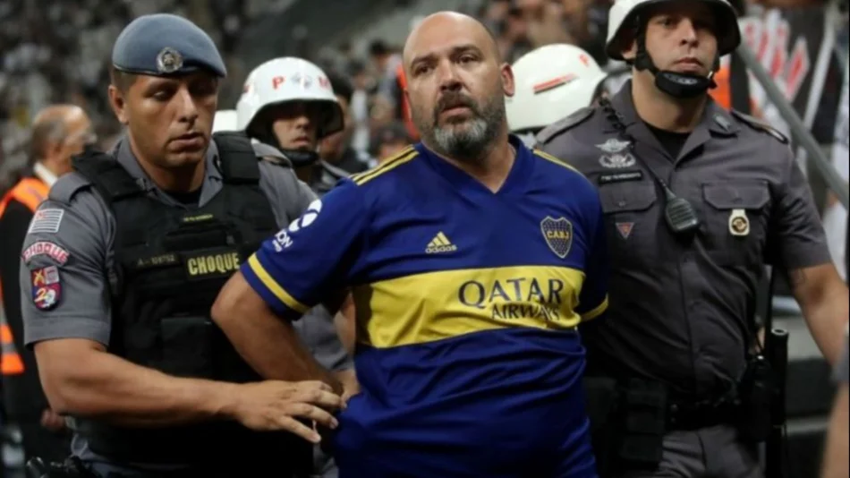 Detuvieron a un hincha de Boca en Brasil por gestos racistas a la hinchada de Corinthians