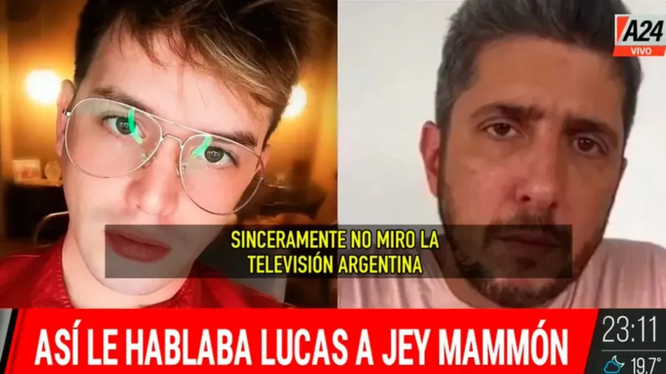 VIDEO Salió a la luz un audio que le mandó Lucas Benvenuto a Jey Mammon