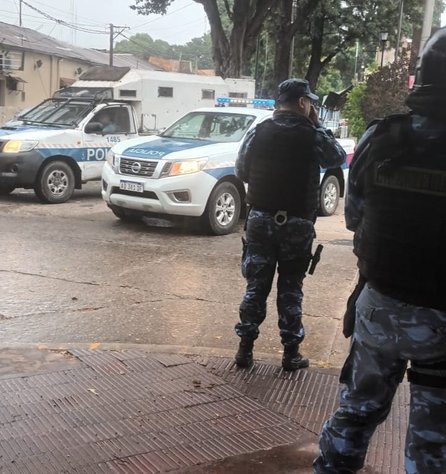 Tartagal: gran despliegue policial por desinfección de celdas en la Comisaría 42