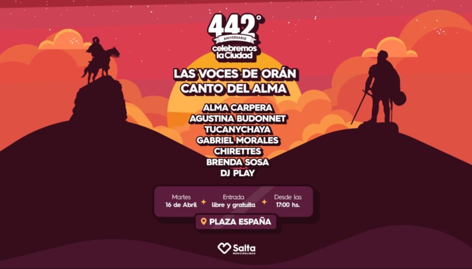 La fundación de Salta se celebrará en plaza España con un festival a puro folclore