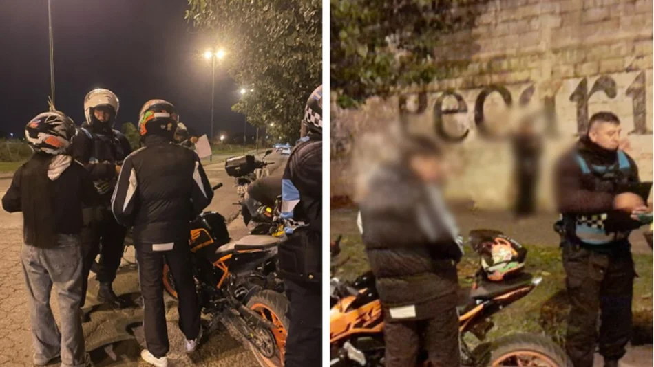 Corrían picadas y les secuestraron las motos