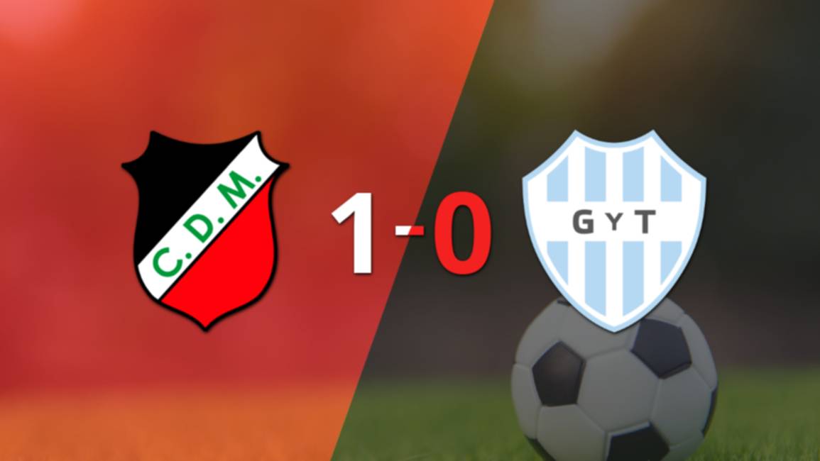 Con gol de Marcelo Eggel, Deportivo Maipú le ganó a Gimnasia y Tiro por 1 a 0