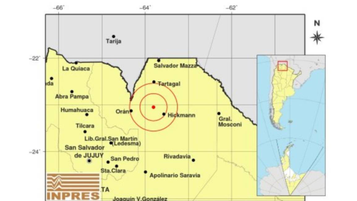 Temblor en el norte salteño: un sismo de magnitud 4 sacudió la región durante la noche