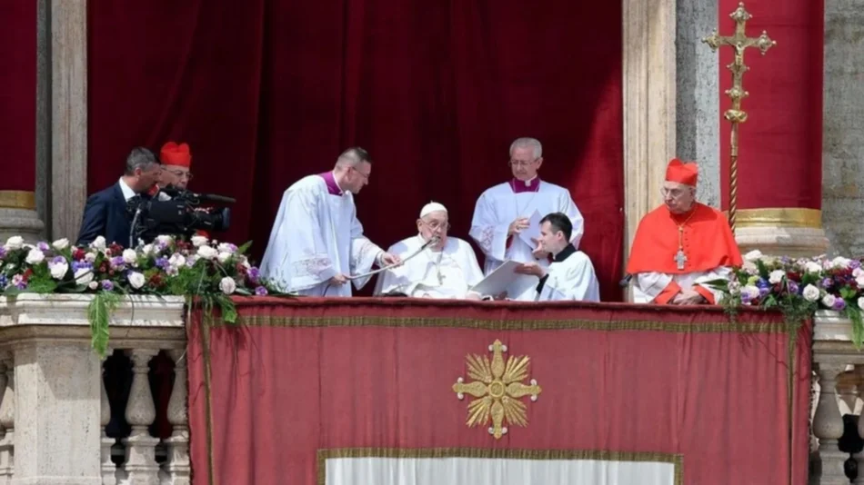 Así fue la última vez que el papa Francisco apareció en público