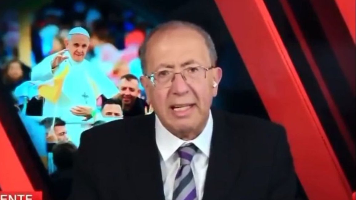 El periodista José Levy se quebró al anunciar la muerte del papa Francisco
