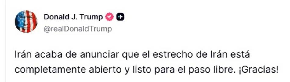 Guerra en Medio Oriente: el Estrecho de Ormuz vuelve a operar y se deploma el barril de petróleo