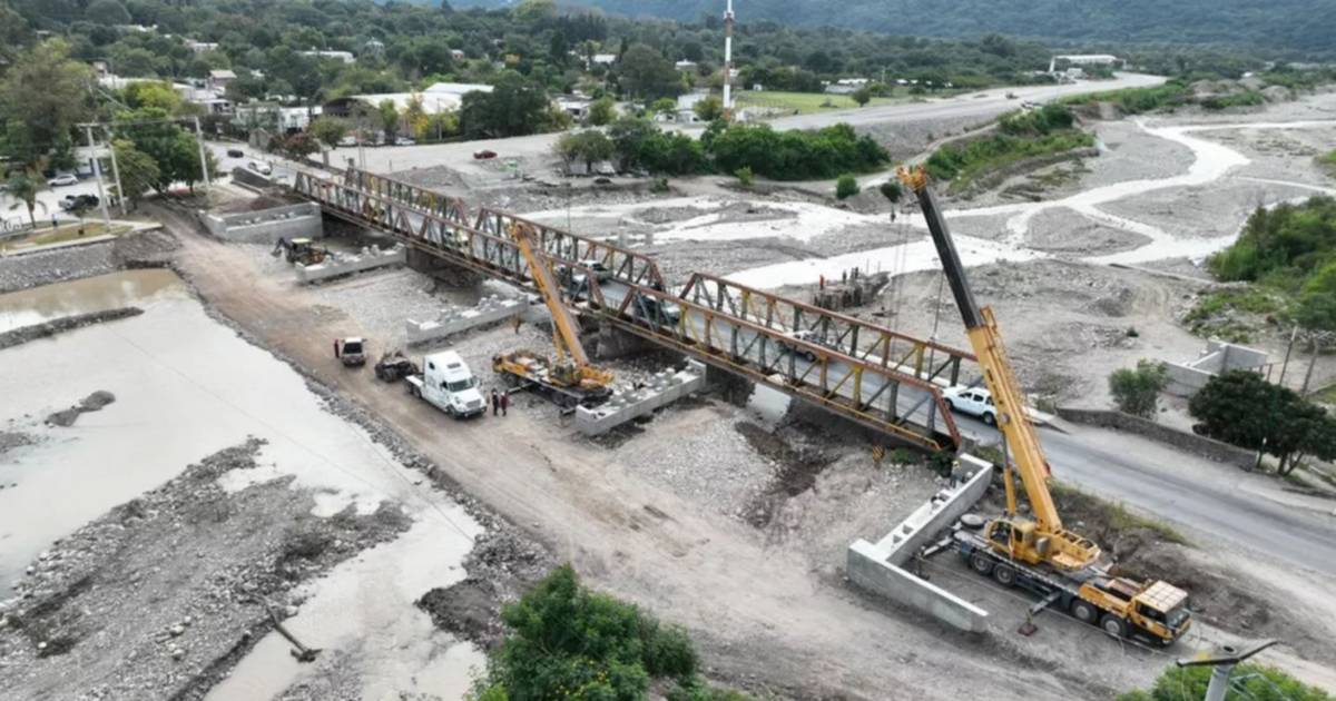 Transformación clave en el acceso norte: el nuevo puente sobre el río Vaqueros comienza a tomar forma