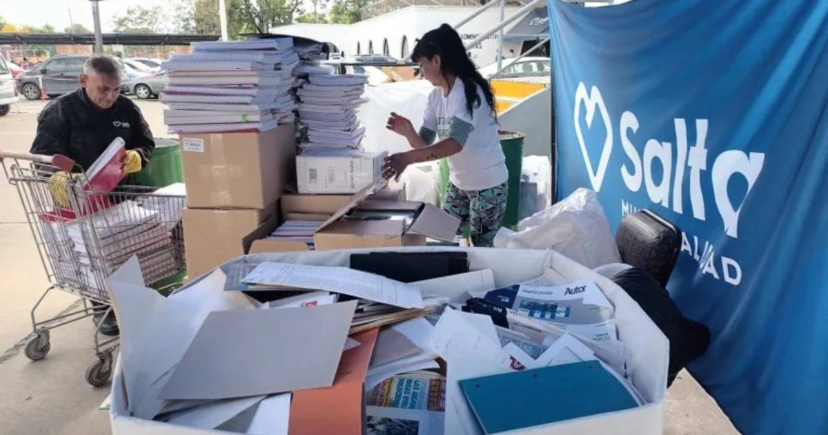 Se recolectaron cuatro mil kilos de papel en el primer Reciclatón