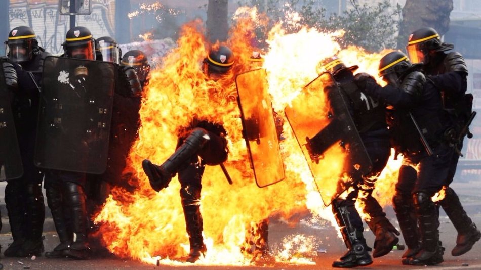 Incidentes en París durante una manifestación por el Día del Trabajador