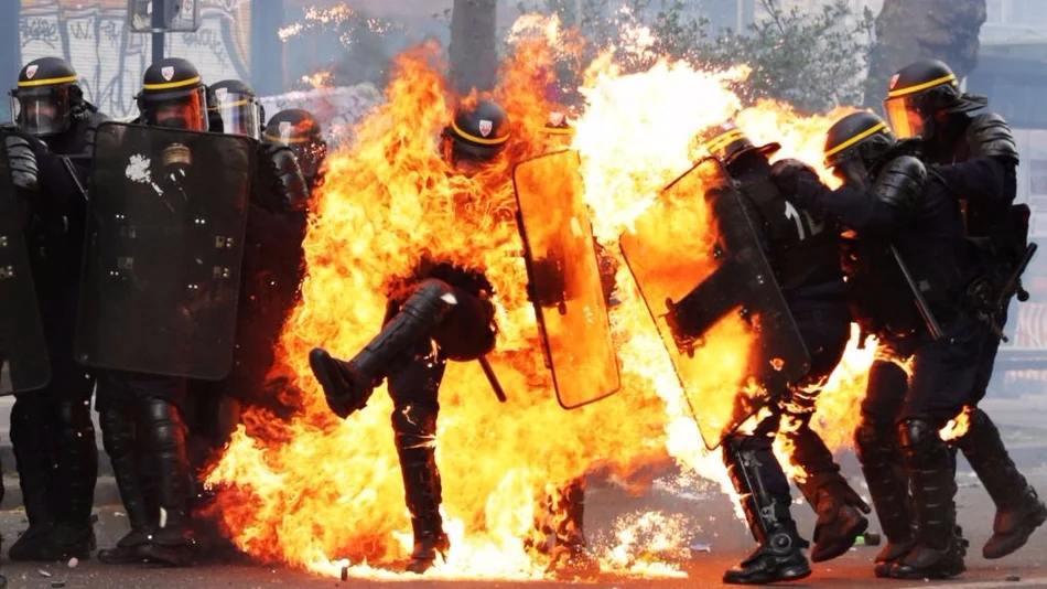 Incidentes en París durante una manifestación por el Día del Trabajador