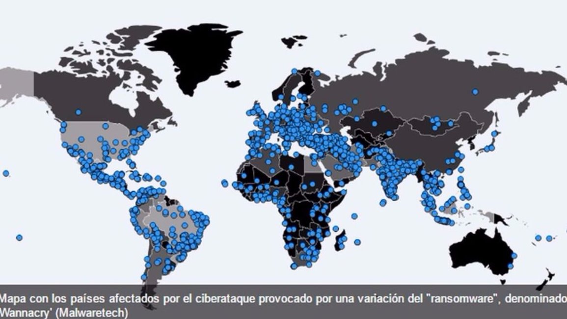 Mas de 200 mil víctimas en 150 países, impactadas por el ciberataque 