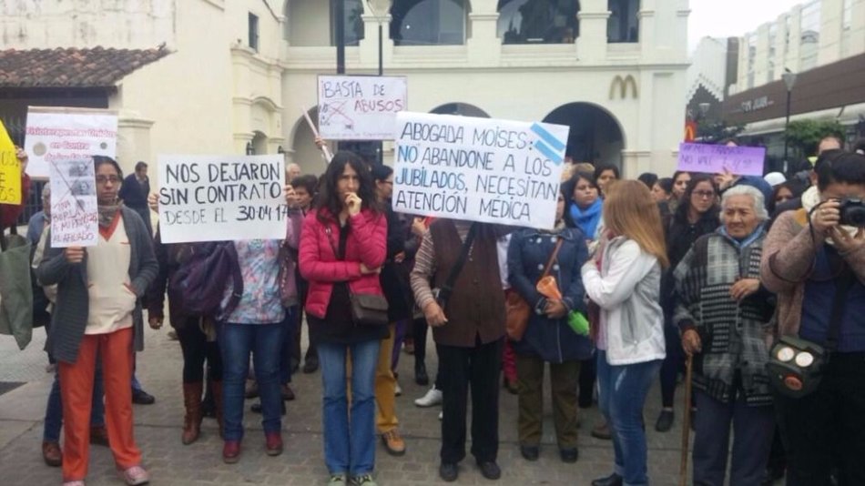 Fisioterapeutas se manifestaron en contra del sistema de pago del PAMI