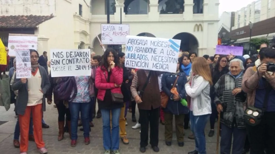 Fisioterapeutas se manifestaron en contra del sistema de pago del PAMI