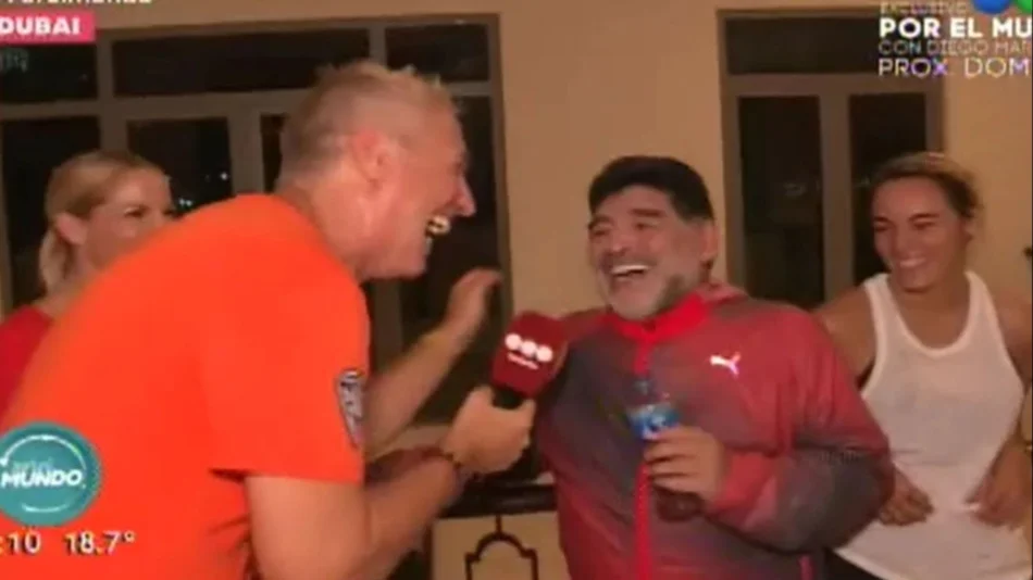  VIDEO: Marley visitó a Diego Maradona y Rocío Oliva en Dubai con su programa de TV