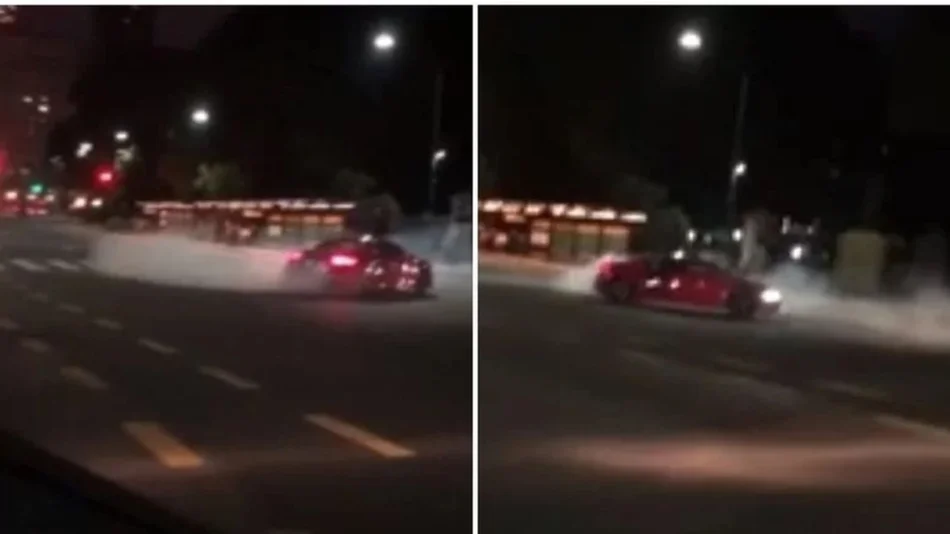 Un auto de U$S 400 mil y que supera los 300 km/h hizo trompos en pleno Palermo
