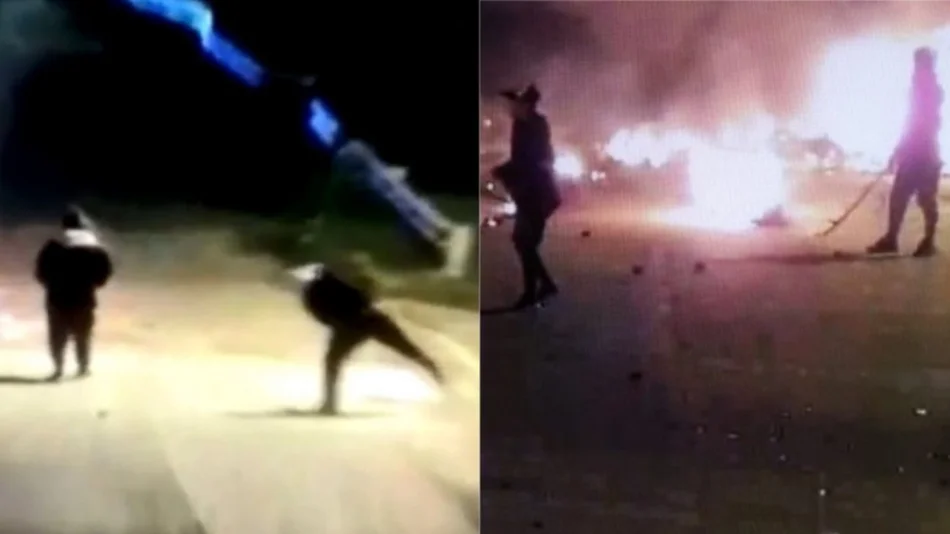 VIDEO: Con piedras, fuego y botellazos, jóvenes aterrorizaron a todo Bariloche