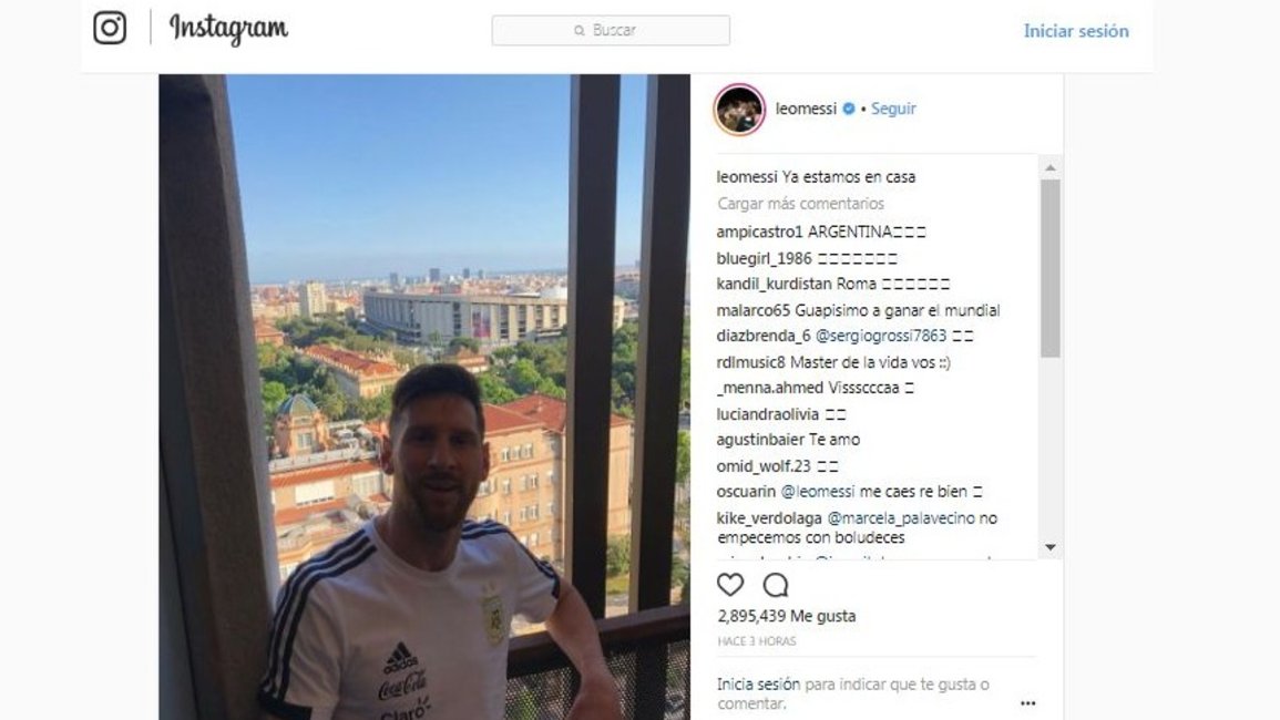 Lionel Messi: "ya estamos en casa"