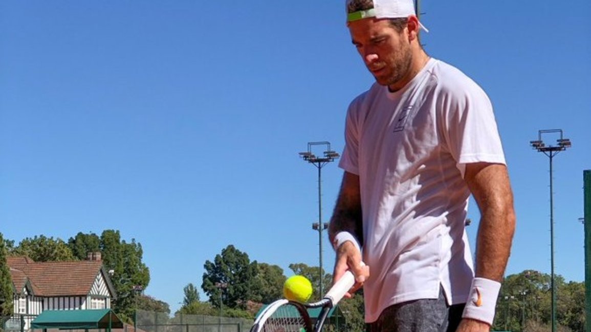 Del Potro entrena en Madrid y reaparecería la próxima semana